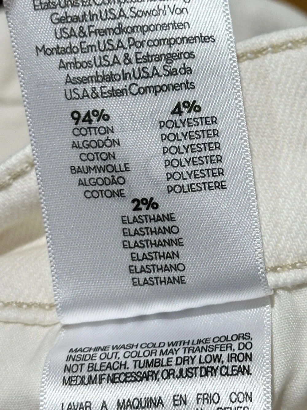 Mother The Insider Crop Step Fray Jeans Cream Puffs - Picture 8 of 13